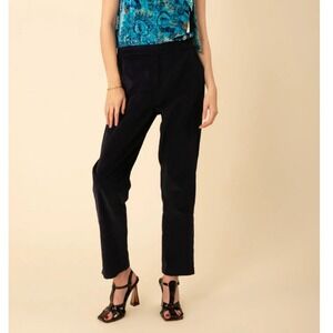 Hale Bob Lena‎ Corduroy Pant Black Size Small NWT